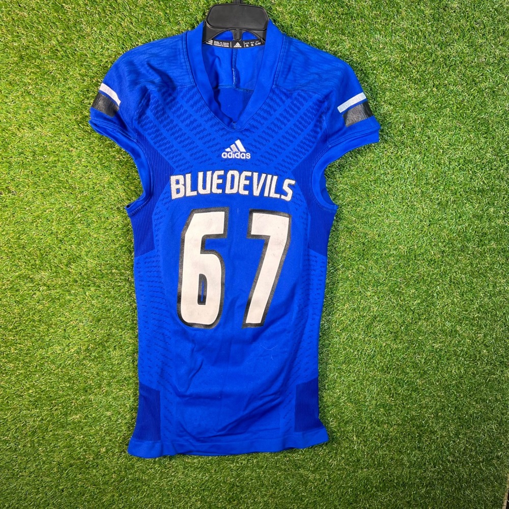 Adidas Blue Devils Football Jersey XL Blue #67 Athletic Performance Shirt 3791